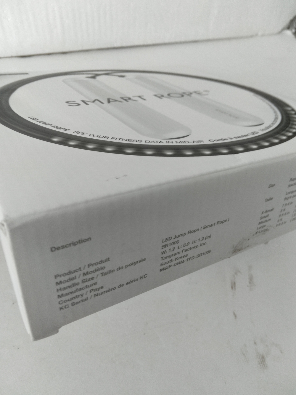 TANGRAM Smart Rope Jump Rope - White Handles - Picture 7 of 8